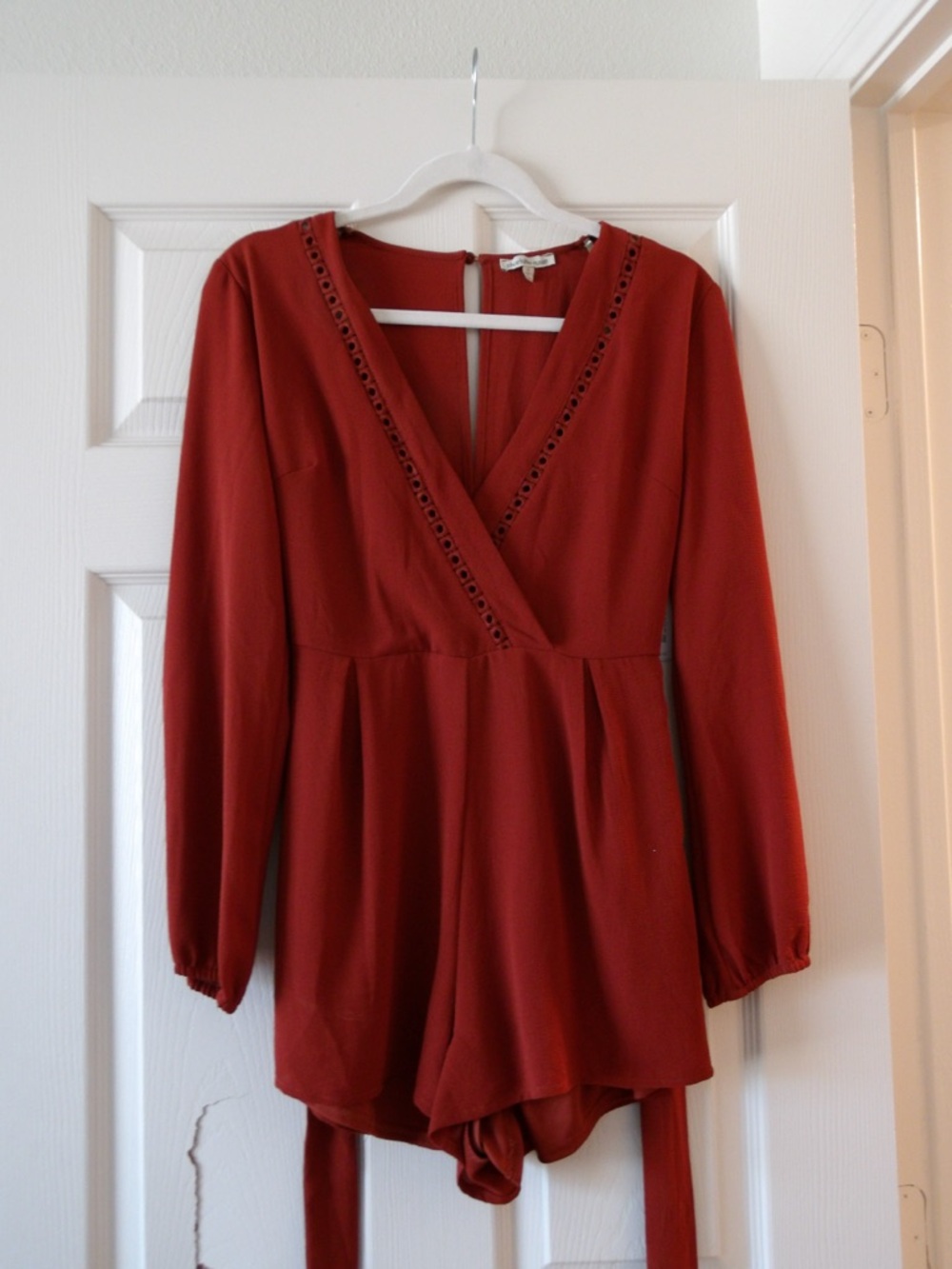 Charlotte Russe Brick Red Textured Tank Top